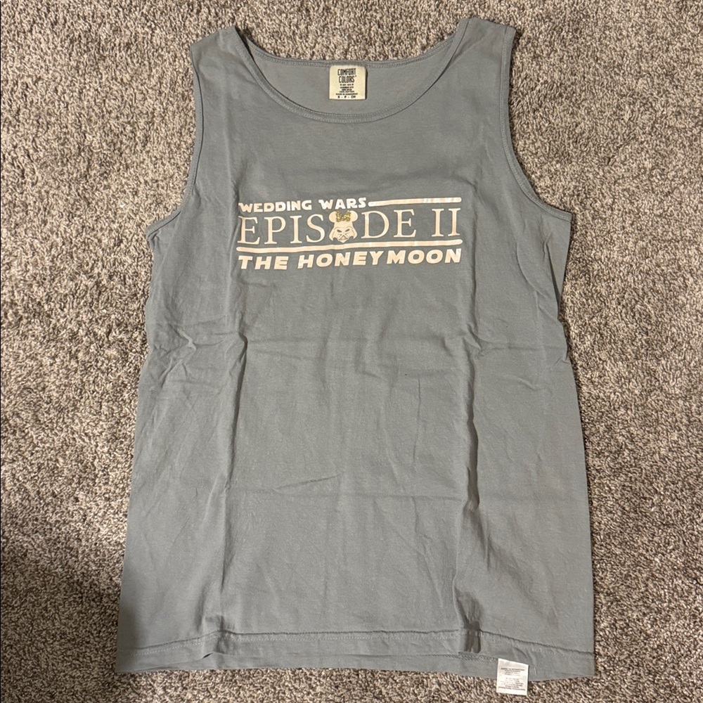 Comfort Colors Light Gray Tank Top - Star Wars Honeymoon